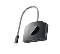 Hubs USB C avec 2 ports USB 3.0 moniteurs pour ordinateur portable, station d'accueil HDTV USB C lecteur de cartes de distribution d'alimentation convertisseurs portables