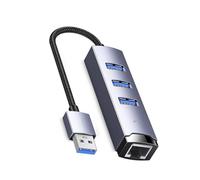 Hubs USB C vers Ethernet haute performance Double puce Adaptateur 1000 Mbps pour Internet stable pour Windows 7/8/10/11