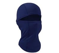 Huccik Cagoule Hiver Enfant Garçon, Anti-Vent, Masque de Ski, Cache-Col Polaire Multifonction Balaclava pour Ski et Vélo (FR/ES, Alpha/Lettres, Taille Unique, Bleu Marine)