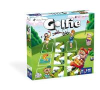 HUCH!, Golfie, jeu familial à partir de 8 ans, jeu de cartes de golf amusant, explication rapide, tous les jeux en même temps, idéal comme jeu de cartes à partir de 8, pour 1 à 8 joueurs à partir de 8