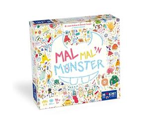 HUCH! Monstres - Jeu pour enfants - Jeu de dés - Plaisir de coloriage monstre, même pour les non-peintres - Favorise la créativité - Dessine votre monstre individuel - Pour 2 à 4 joueurs à partir de 5