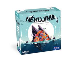 HUCH! Nekojima | Jeux de société à partir de 7 Ans | Jeux d'adresse | Écoliers | Cadeaux en Bois | Île des Chats au Japon | pour 1 à 5 Joueurs à partir de 7 Ans