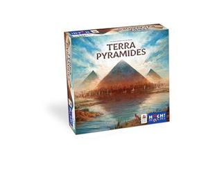 HUCH! Terra Pyramides Jeu Familial pour 1 à 4 Joueurs à partir de 10 Ans Gestion des ressources Comprend 2 Extensions Version Simple de Base Extensions sophistiquées