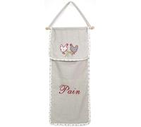 Huche à pain en coton et lin Poule