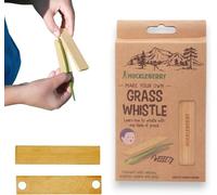 Huckleberry Pipe à herbe en bambou - Jouet naturel pour enfants et adultes - Instrument de musique en plein air à faire soi-même - Jouet éducatif - Robuste, durable et compact