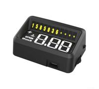 HUD Affichage tête haute OBD2 Ordinateur de conduite de voiture avec compteur de vitesse Température Tension Kilométrage Alarme Compatible avec les voitures OBD2 produites après 2004