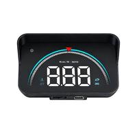 HUD Screen, Real Time Speedometer, Integrated Warning System, High Definition Interface, Multi Vehicle Safety Accessory, Transparent Navigation Tool, Compact Plug Play Device For Night