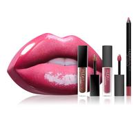 Huda Beauty Contour & Strobe Lip Set coffret cadeau teinte Trophy Wife & Shameless