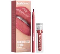 HUDA BEAUTY - Makeout Sesh Lip Duo Rosy Nudes - Coffret pour les lèvres en édition limitée