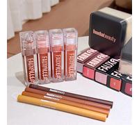HudaBeauty Faux Filler Gloss à lèvres brillant non collant, Huile à lèvres hydratante transparente effet cristal, Rouge à lèvres teinté repulpant et hydratant, Maquillage