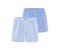 Huddle Boxers ' NFL Shield Stripe ' bleu clair / blanc, Taille M