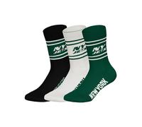 Huddle Chaussettes ' NFL New York Jets Crew ' vert / noir / blanc, Taille 39-42