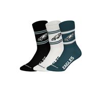 Huddle Chaussettes ' NFL Philadelphia Eagles Crew ' vert / pétrole / noir / blanc, Taille 43-46
