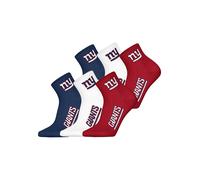 Huddle Chaussettes 'NY Giants Quarter' bleu foncé / rouge vif / blanc, Taille 35-38