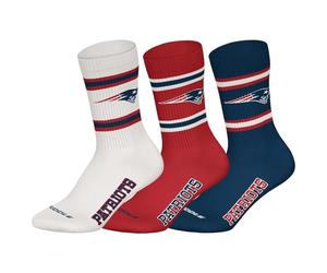 HUDDLE New England Patriots 3pk Crew Socks Chaussettes Mixte