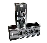 HuddleGlow 1 Paire D'Extensions de Câble Réseau Ethernet RJ45 Audio XLR 4 Canaux 3 Broches DMX512 Mâle +