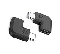 HuddleGlow Adaptateur USB-C Adaptateur USB 3.1 Type C à Angle Droit de 90 Degrés pour Connecteur Portable de Téléphone Intelligent