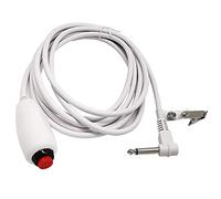 HuddleGlow Câble D'Appel InfirmièRe Ligne 6,35 Mm Dispositif D'Appel InfirmièRe Câble D'Appel d'urgence avec Interrupteur à Bouton-Poussoir