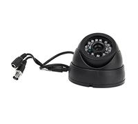 HuddleGlow CaméRa de Surveillance Noire PAL 1/3 Pouce CMOS 700TVL 24 LED IR Cut 3.6Mm SéCurité IntéRieure DôMe CCTV CaméRa