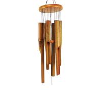 HuddleGlow Carillons Éoliens en Bambou. Carillons Éoliens Décoratifs Suspendus D'Intérieur et D'Extérieur de 38 Pouces. A Un Son Naturel Apaisant et Agréable