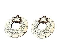 HuddleGlow Cercle de Cinquième Roue Outil de Mélodie en Bois, Roue d'accord pour la Décoration