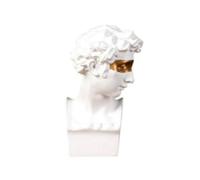 HuddleGlow David Statue Oeuvre Caractère Résine Sculpture Bureau Ornements Portrait Figures Statue Salon Décoration A