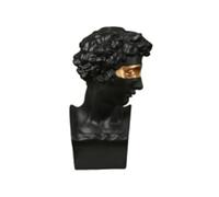 HuddleGlow David Statue Oeuvre Personnage Résine Sculpture Bureau Ornements Portrait Figures Statue Salon Décoration C