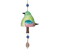 HuddleGlow Décoration de Jardin de Cloche de Chant D'Oiseau, Carillon à Vent Rustique Suspendu, Pendentif de Cloche de Porte en Tube Métallique, Cadeau de Festival E