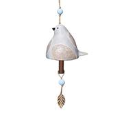 HuddleGlow Décoration de Jardin de Cloche de Chant D'Oiseau, Carillon à Vent Rustique Suspendu, Pendentif de Cloche de Porte en Tube Métallique, Cadeau de Festival C