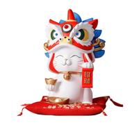 HuddleGlow Décoration Intérieure en Résine de la Cité Interdite, Danse du Lion, Cadeau D'Ouverture de Magasin - Pratique et Culturel, Symbole de Richesse A