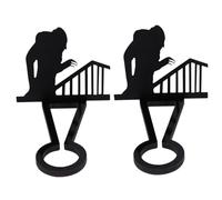 HuddleGlow Décorations de Bougeoirs d'horreur d'halloween Bougeoirs D'Ombre Effrayants de Mort Fantôme Noir pour Décoration Intérieure