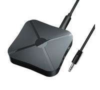 HuddleGlow Émetteur Récepteur Bluetooth 2-en-1 Stéréo sans Fil Multifonction Portable Convertisseur Audio Pratique Installation Facile Facile à Utiliser