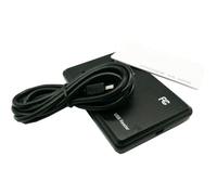 HuddleGlow Lecteur de Carte à Puce RFID avec Port USB, Carte IC 13,56 MHz, Sensibilité sans Contact, Système de Fenêtre de Support Linux Installation Facile Facile à Utiliser