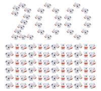 HuddleGlow Lot de 200 Mini Vaches en Résine, Idéales pour la Création de Figurines et la Décoration de Jardin Miniature.