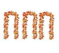 HuddleGlow Lumières de Citrouille 3D d'halloween pour Décorations D'Intérieur, Guirlande d'automne avec Design de Feuilles à Piles.