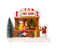 HuddleGlow Maison Musicale en Forme de Sapin de Noël LED Éclairé pour Décorations de Bureau et Cadeaux de Noël