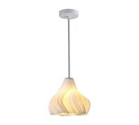 HuddleGlow Plafonnier Suspendu Irrégulier Blanc au Design en Forme de Vague pour Chambre à Coucher, Cuisine, Salon E