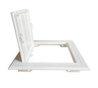 HuddleGlow Plaque de Recouvrement de Trappe D'Inspection en PVC pour Tuyau D'Évacuation avec Adhésif Double Face, Convient Aux Ouvertures de 350 mm X 350 Mm