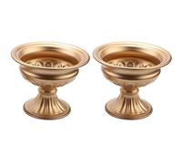 HuddleGlow Vase de Centre de Table de Mariage éLéGant en MéTal pour la DéCoration de FêTe de Mariage, Vase de Trompette pour la CéRéMonie d'anniversaire (Or, 2 PièCes)