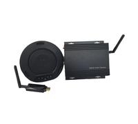 HuddlePod BIG Air Black, haut-parleur USB sans fil avec récepteur sans fil et kit d'extension