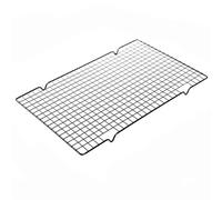 HUDFVIOI Barbecue Grid Grille de Refroidissement en Acier Inoxydable métallique à gâteaux Aliments au Four Cuisine Cuisson Pizza Pain Barbecue Support Étagère pour Barbecue(2pcs Black S)