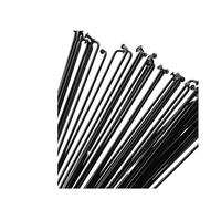 HUDFVIOI Rayons De Bicyclette Lot de 18 Rayons de vélo de Route/Montagne en Acier Inoxydable 14G de Couleur Noire pour remplacer Les pièces de vélo(18pcs 252MM)