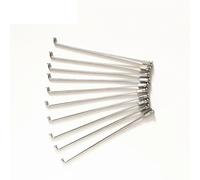 HUDFVIOI Rayons De Bicyclette Lot de 36 Rayons de Roue de Moto Tout-Terrain en Acier Inoxydable 304, diamètre 9G 3,5 mm x 100-225 mm pour remplacer Les pièces de vélo(3.5mmX225mm)