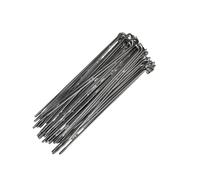 HUDFVIOI Rayons De Bicyclette Rayons de vélo avec écrous 71-130MM 40 PCS 14G Argenté Vélo Pliant Acier Inoxydable 2,0 mm de diamètre pour remplacer Les pièces de vélo(79mm)