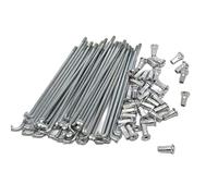 HUDFVIOI Rayons De Bicyclette Vélo électrique 10G Diamètre 3,0 mm Longueur 97-239 mm Rayons + écrous 37 pièces/lot pour remplacer Les pièces de vélo(10G160mm)