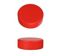 HUDFVIOI Rondelles de Hockey sur Glace 6pcs Ice Hockey Pucks Foam Soft Lightweight Training Puck for Indoor Play Practice Sports Accessory Team pour Hockey sur Rouleau Et Étang(Red)