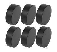 HUDFVIOI Rondelles de Hockey sur Glace 6pcs PU Foam Ice Hockey Puck for Indoor Outdoor Training Lightweight Durable Sports Gym Resilient Smooth Gliding pour Hockey sur Rouleau Et Étang