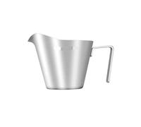 HUDFVIOI Tasse à expresso en acier inoxydable de 60 ml avec poignée | Mesure en métal de bec avec des accessoires de barre de café d'échelle(1PCS Silver)