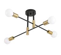 Hudi Fyier Lustres modernes, plafonnier semi-encastré créatif, éclairage suspendu pour salon, chambre, salle à manger, cuisine, bureau