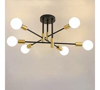 Hudi Fyier Lustres modernes, plafonnier semi-encastré créatif, éclairage suspendu pour salon, chambre, salle à manger, cuisine, bureau